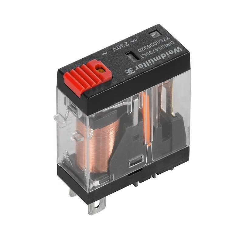 Weidmuller Miniatuur schakelrelais nom.stuurstroomsp.19,2-26,4V ac 1 wiss.cont.