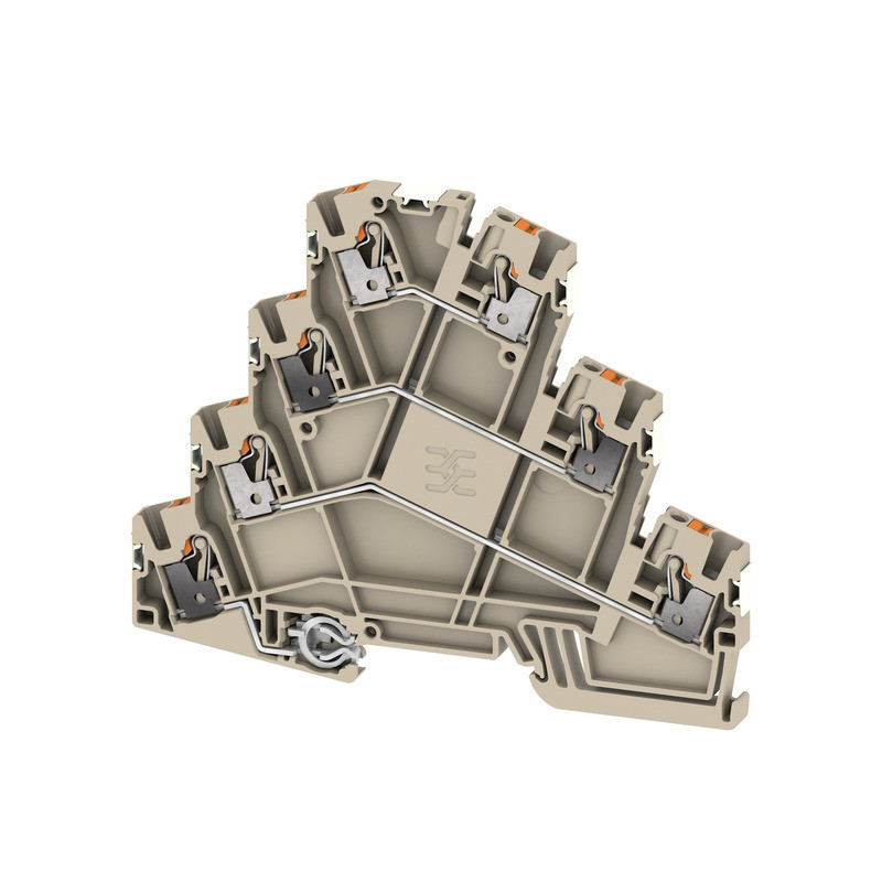 Weidmuller A-series Motor-Connection terminal (multi-level), push in, dark beige, 2.5 MM²,