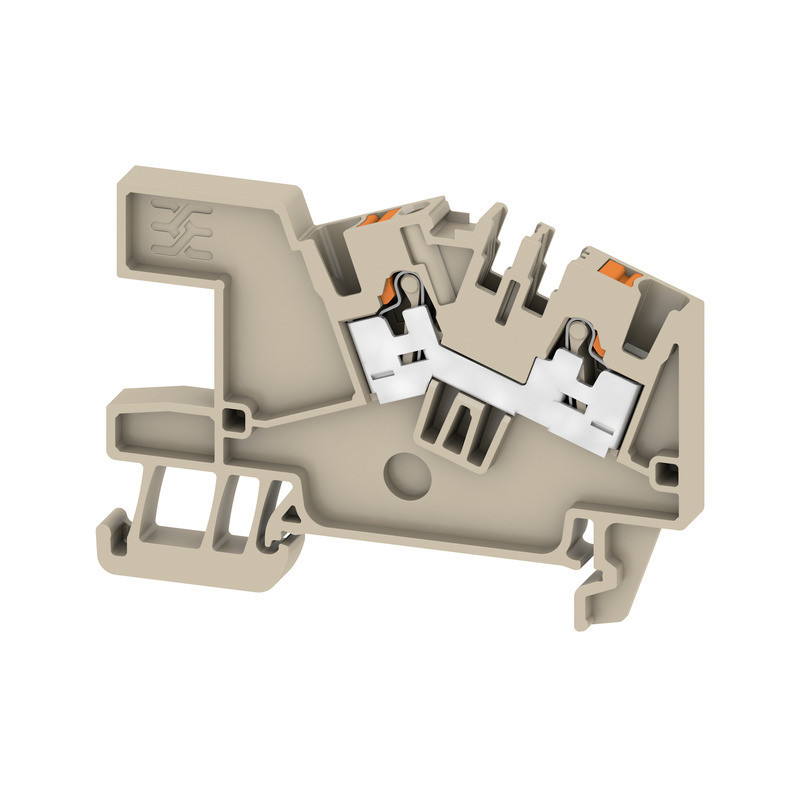 Weidmuller A-series Multi Level installation terminal block, push in, dark beige, 2.5 MM²,
