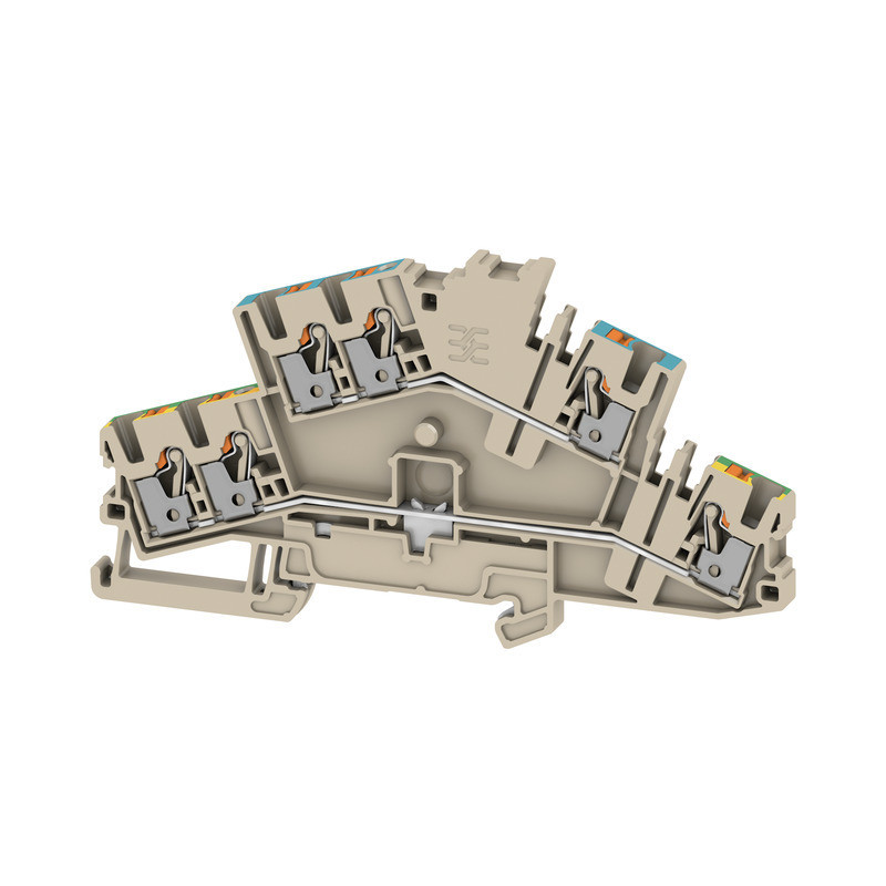 Weidmuller A-series Multi-Tier modular terminal, push in, dark beige, 2.5 MM², 800 V, numb