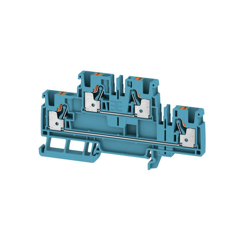 Weidmuller A-series Multi-Tier modular terminal, push in, blue, 4 MM², 800 V, number of co