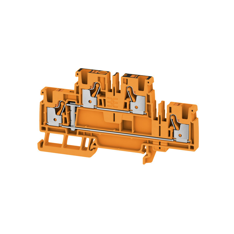Weidmuller A-series Multi-Tier modular terminal, push in, orange, 4 MM², 800 V, number of