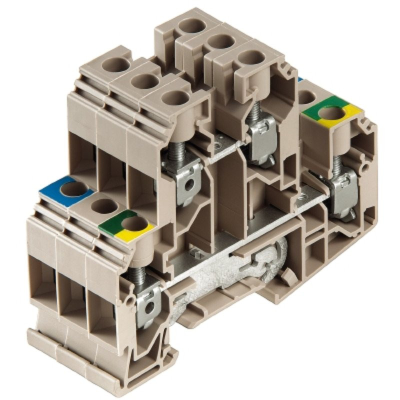 Weidmuller WDK verbindingsrijgklem 1,5-16MM² eendr. 1,5-16MM² meerdr. beige