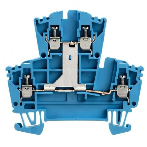 Weidmuller W-serie verbindingsrijgklem 0,5-4MM² eendr. 1,5-4MM² meerdr. blauw