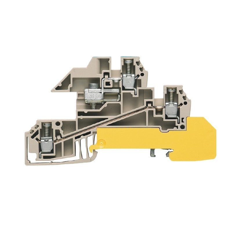 Weidmuller W-serie verbindingsrijgklem 0,5-4MM² eendr. 1,5-4MM² meerdr. beige
