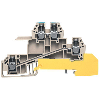 Weidmuller W-serie verbindingsrijgklem 0,5-4MM² eendr. 1,5-4MM² meerdr. beige