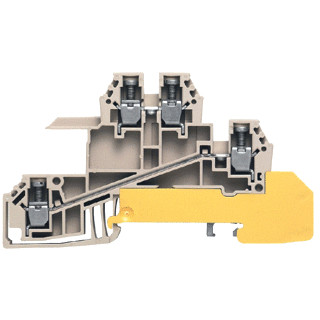 Weidmuller W-serie verbindingsrijgklem 0,5-4MM² eendr. 1,5-4MM² meerdr. beige