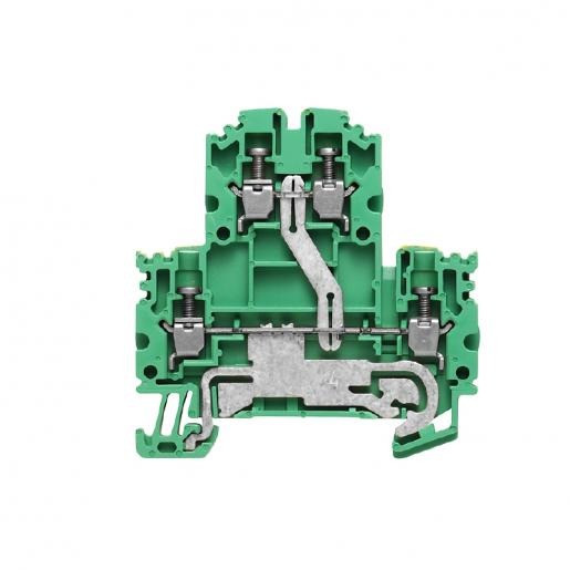 Weidmuller W-serie verbindingsrijgklem 0,5-4MM² eendr. 1,5-4MM² meerdr. groen/geel
