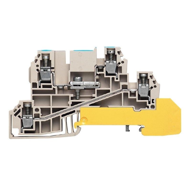 Weidmuller WDL verbindingsrijgklem 0,5-4MM² eendr. 1,5-4MM² meerdr. beige