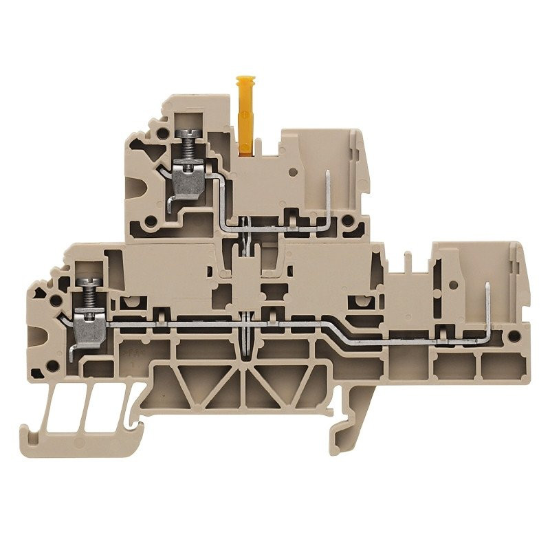 Weidmuller WDT verbindingsrijgklem 0,5-4MM² eendr. 1,5-4MM² meerdr. beige