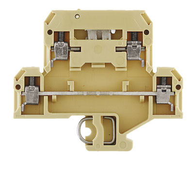 Weidmuller SAK Series Multi-Tier modular terminal, screw connection, beige / yellow, 4 MM²,