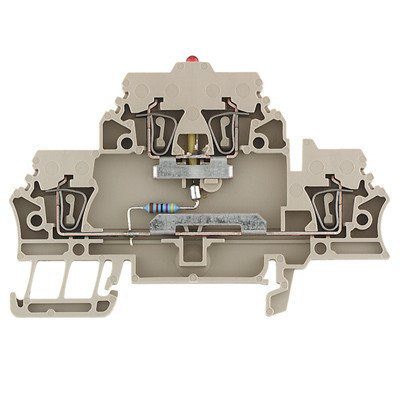 Weidmuller Verbindingsrijgklem 0,5-2,5MM² eendr. beige