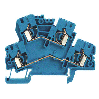 Weidmuller ZDK verbindingsrijgklem 0,5-6MM² eendr. blauw