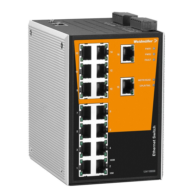 Weidmuller Network switch managed fast ethernet number of ports: 16X RJ45 °C