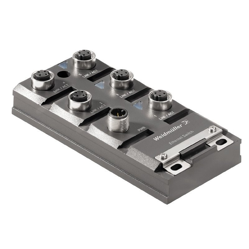 Weidmuller Network switch unmanaged fast ethernet number of ports: 5 * M12 D-C
