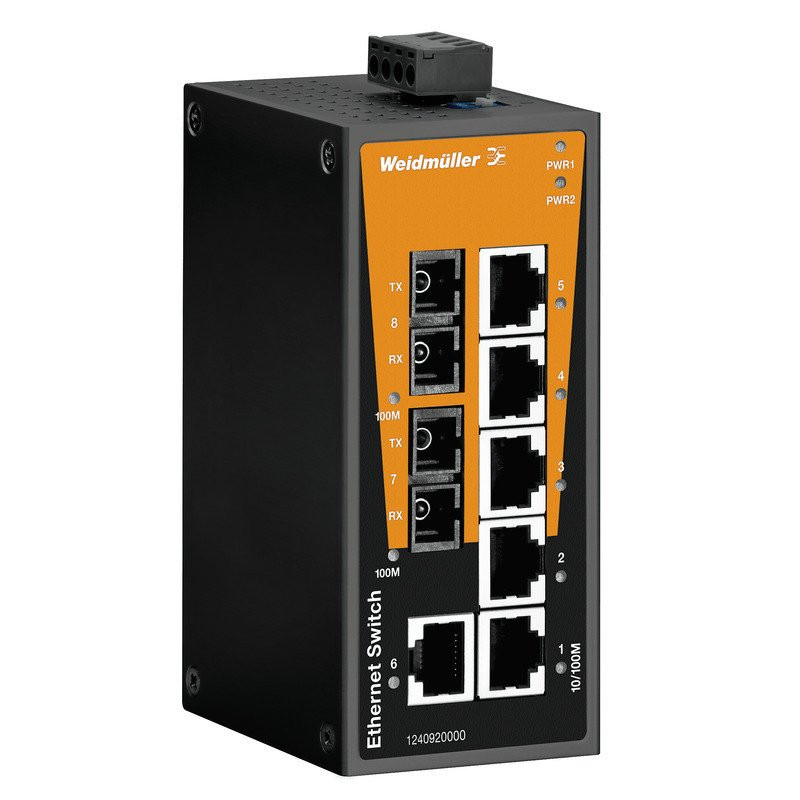 Weidmuller Ie-SW-BL08T-6TX-2SC network switch unmanaged fast ethernet number