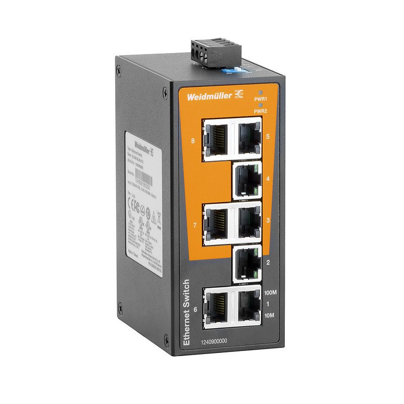 Weidmuller Network switch unmanaged fast ethernet number of ports: 8X RJ45,-4