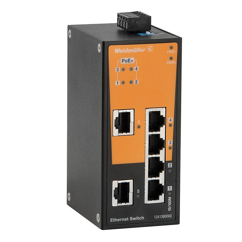 Weidmuller Network switch (unmanaged) unmanaged poe fast ethernet number of po