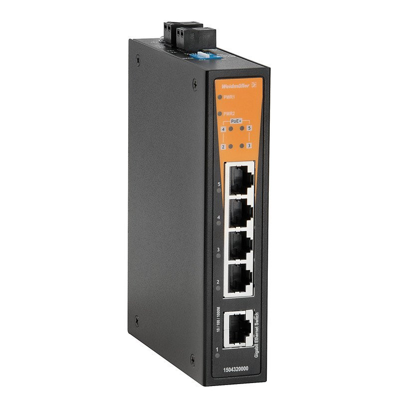 Weidmuller Network switch (unmanaged) unmanaged poe gigabit ethernet number of