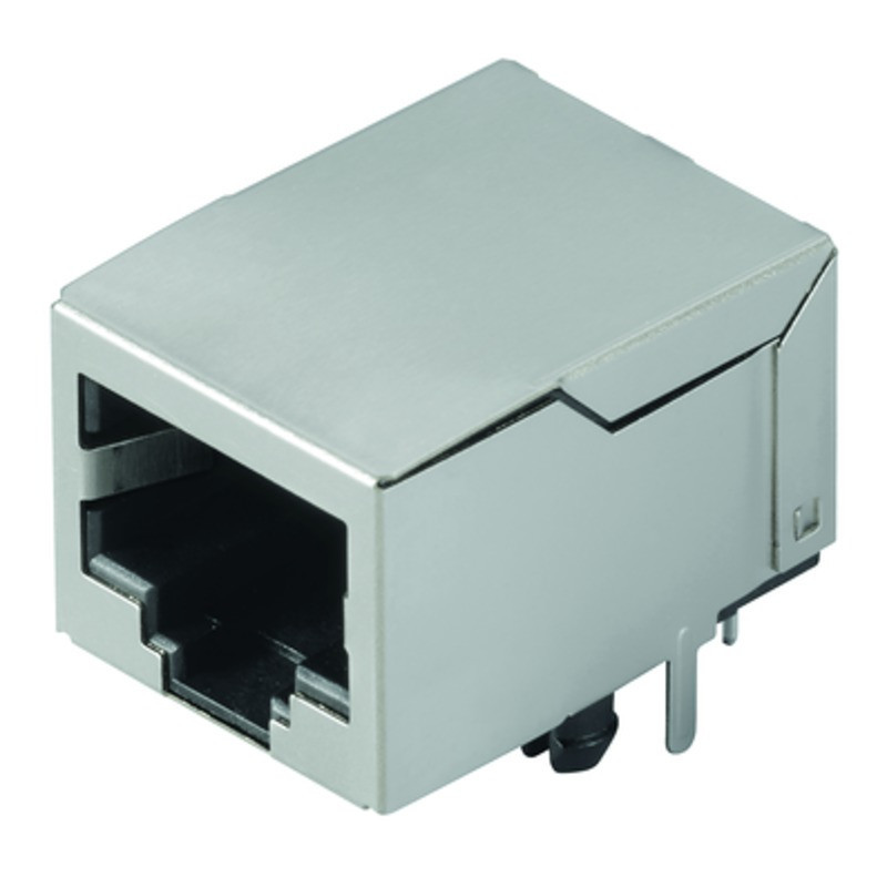 Weidmuller OMNIMATE Data - RJ45 modular jack PCB Connector RJ45 modular jack, cat. 5 , THT solder connection, shiel