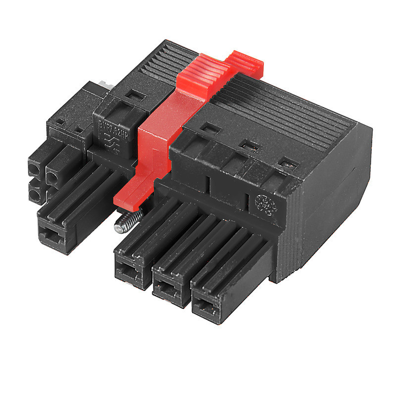 Weidmuller OMNIMATE Power - series BV/SV 7.62H Hybrid Connector (wire connection), 7.62 MM, number of poles: 4, push