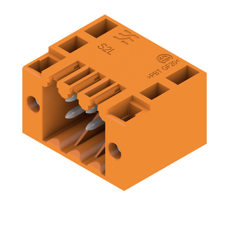 Weidmuller OMNIMATE Signal - series B2L/S2L 3. PCB Connector (board connection), 125 V, 10 A, pitch in MM: 3.50, numb