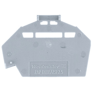 Weidmuller Zap/TW 4 BL partition plate (terminal) end and intermediate plate 62 MMX34.8 M