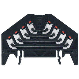 Weidmuller P-serie verbindingsrijgklem 0,5-1,5MM² eendr. 0,5-1,5MM² meerdr. zwart