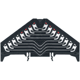 Weidmuller P-serie verbindingsrijgklem 0,5-1,5MM² eendr. 0,5-1,5MM² meerdr. zwart