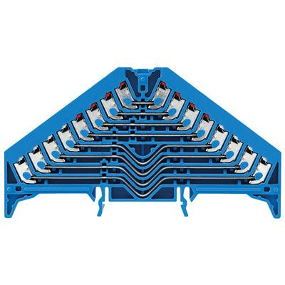 Weidmuller P-serie verbindingsrijgklem 0,5-1,5MM² eendr. 0,5-1,5MM² meerdr. blauw