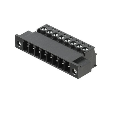 Weidmuller PCB plug connector flange 3.81 MM no. of poles: 7 tinned black B