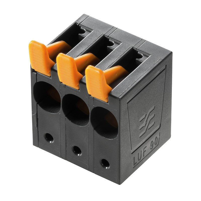 Weidmuller PCB terminal 1. MM no. of poles: 2 9° 5 MM black push in 16 MM²