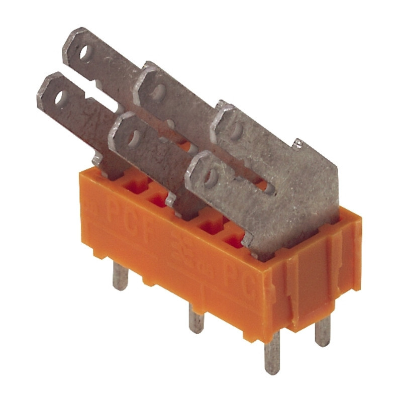 Weidmuller PCF PCB Terminal, 690 V, 24 A, pitch in MM: 7.50, number of poles: 3, flat