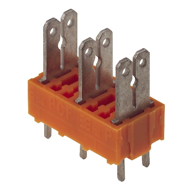 Weidmuller PCF PCB Terminal, 690 V, 24 A, pitch in MM: 7.50, number of poles: 6, flat