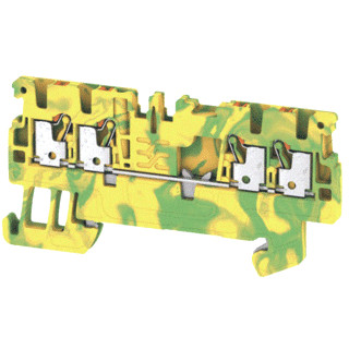 Weidmuller A-series aardrijgklem 0,5-1MM groen/geel