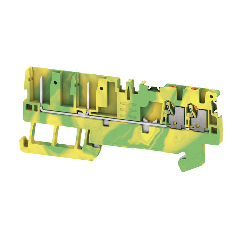 Weidmuller A-series Pluggable Terminal, push in, green/yellow, 1.5 MM², 500 V, number of C