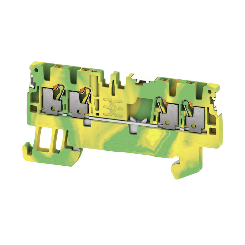 Weidmuller A-series Pe Terminal, push in, green/yellow, 1.5 MM², 500 V, number of connecti