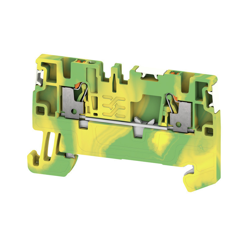 Weidmuller A-series Pe Terminal, push in, green/yellow, 1.5 MM², 500 V, number of connecti