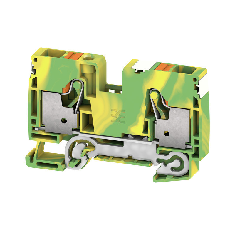 Weidmuller A-series Pe Terminal, push in, green/yellow, 10 MM², 1000 V, number of connecti