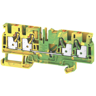 Weidmuller Aardrijgklem 0,5-4MM groen/geel