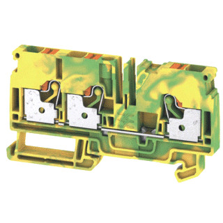 Weidmuller A-series aardrijgklem 0,5-6MM groen/geel