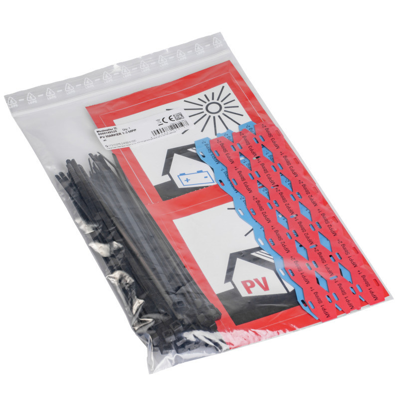 Weidmuller Photovoltaics Device Marking, width: 70 MM, printed characters: symbols, MPP1-3 stri