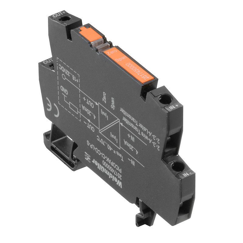 Weidmuller PicoPak Signal Converter / insulator, input : 4-20 ma, output : 4-20 ma, suppl