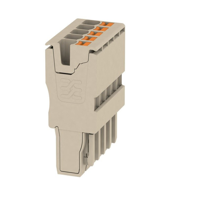 Weidmuller Plug (terminal) 2.5 MM² 8 V 24 A no.of poles: 5 dark beige,