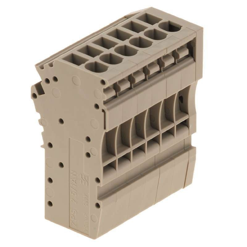 Weidmuller Plug (terminal) plug-in connection 2.5 MM² 500 V 24 A no.of pole