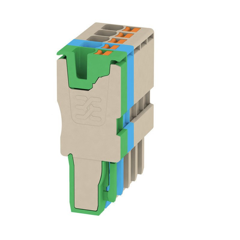 Weidmuller Plug (terminal) push in 2.5 MM² 800 V 24 A no.of poles: 5 dark