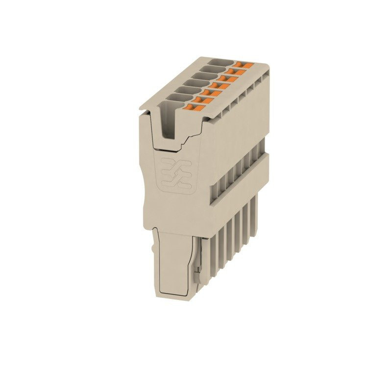 Weidmuller Plug (terminal) push in 2.5 MM² 800 V 24 A no.of poles: 7 dark