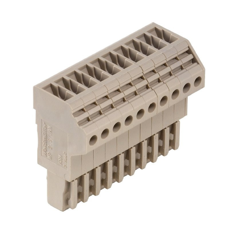 Weidmuller Plug (terminal) screw connection 2.5 MM² 500 V 24 A no.of poles: