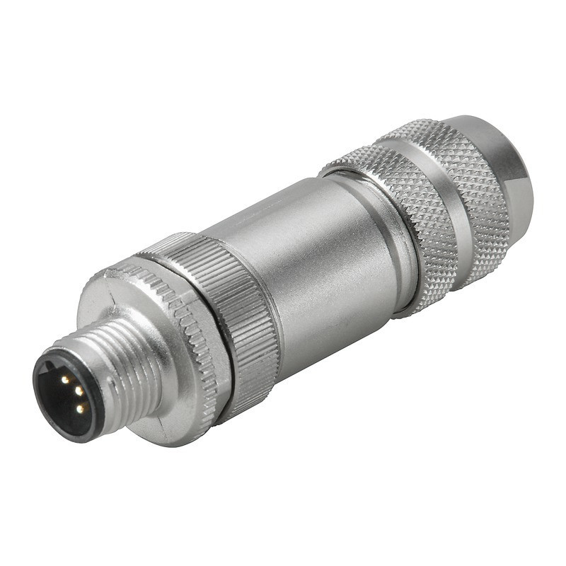 Weidmuller Plugs prefabricated to customer spec. M12 pin straight
