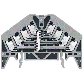 Weidmuller P-serie verbindingsrijgklem 0,5-1,5MM² eendr. 0,5-1,5MM² meerdr. zwart